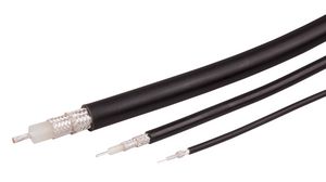 Coaxial Cable RG-142 Radox® 5.34mm 50Ohm Copper Black 100m